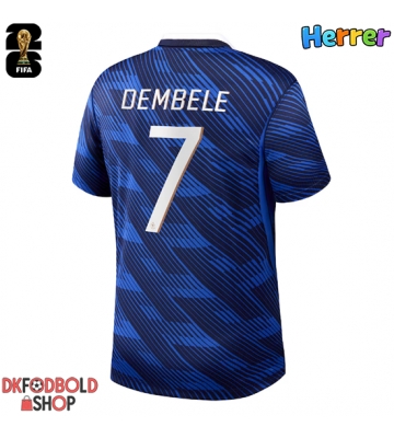 Frankrig Ousmane Dembele #7 Hjemmebanetrøje VM 2026 Kort ærmer